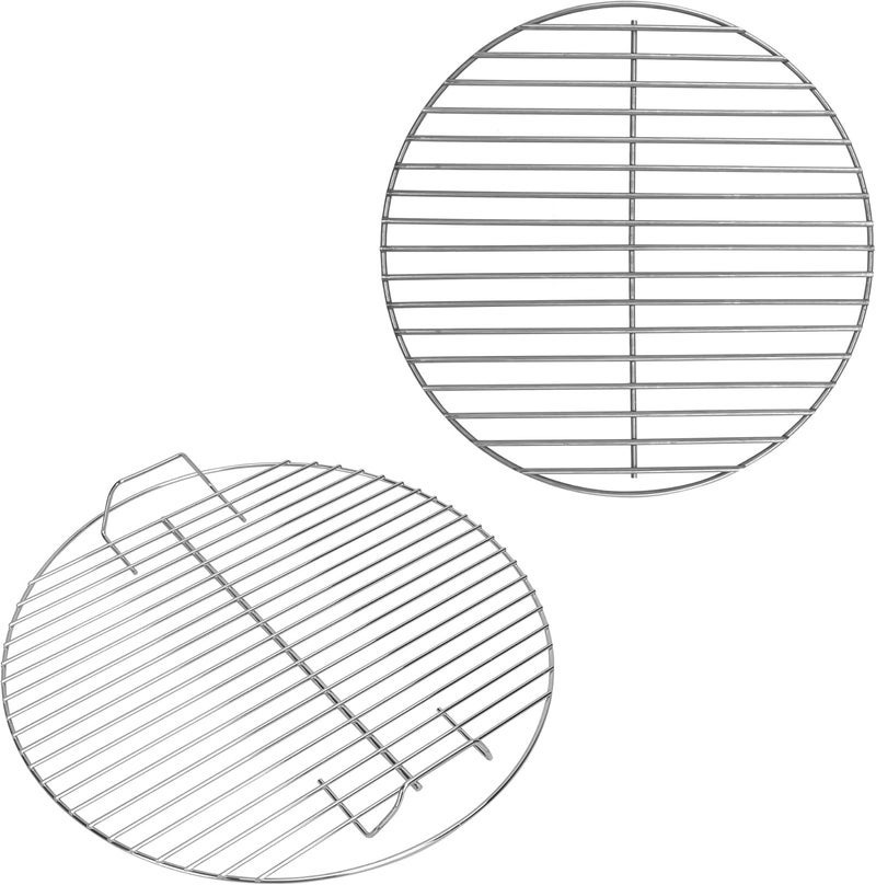 Outspark Charcoal Grate Cooking Grid Grate Replacement Parts for Weber 18.5" One-Touch,Bar-B-Kettle,Smokey Mountain,Jumbo Joe,Original Kettle Grill,Stainless Steel BBQ Accessories for Weber 7432 7440 - Image 1